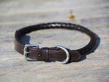Mellbreak Rolled Plaited Leather Collar