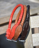 Mellbreak Rolled Plaited Leather Collar