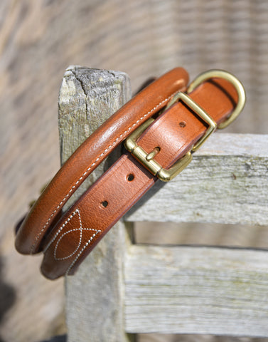 Haymoor Rolled Bridle Leather Collar