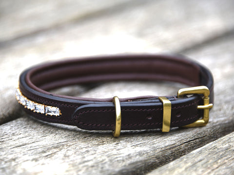 Causey Jewelled Leather Collar