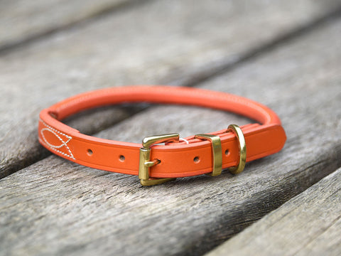 Haystacks Rolled Leather Collar